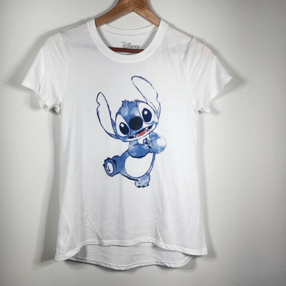 Disney White Stitch Tshirt Size Medium